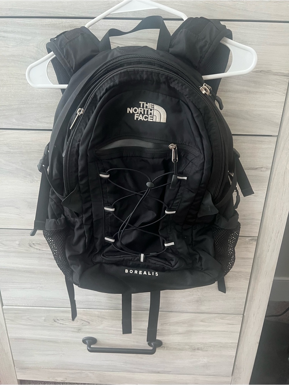 The North Face Black Borealis Backpack with Front Bungee